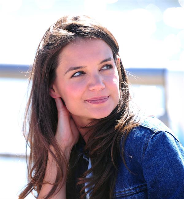 Katie Holmes At Pier 84 to Celebrate Hellmann`s 100th birthday At an Event Benefiting Feeding America 