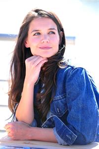 Katie Holmes At Pier 84 to Celebrate Hellmann`s 100th birthday At an Event Benefiting Feeding America 