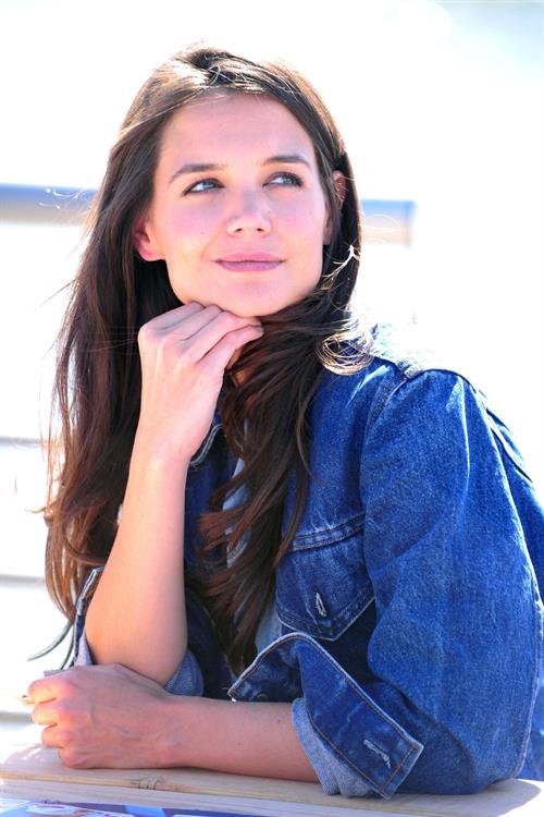 Katie Holmes At Pier 84 to Celebrate Hellmann`s 100th birthday At an Event Benefiting Feeding America 