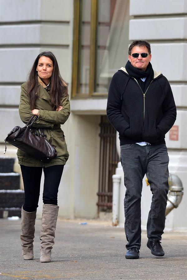 Katie Holmes out and about in New York City on January 26, 2013