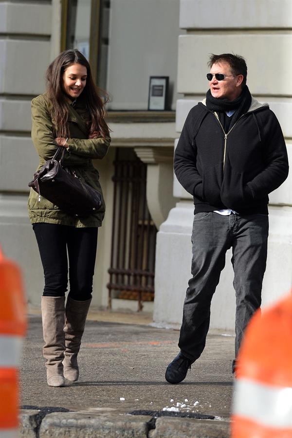Katie Holmes out and about in New York City on January 26, 2013