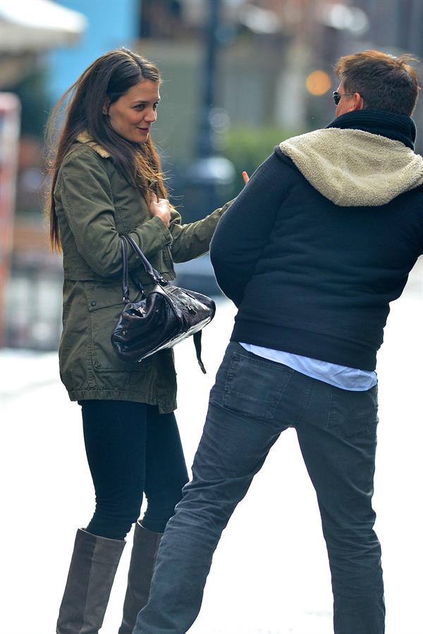 Katie Holmes out and about in New York City on January 26, 2013