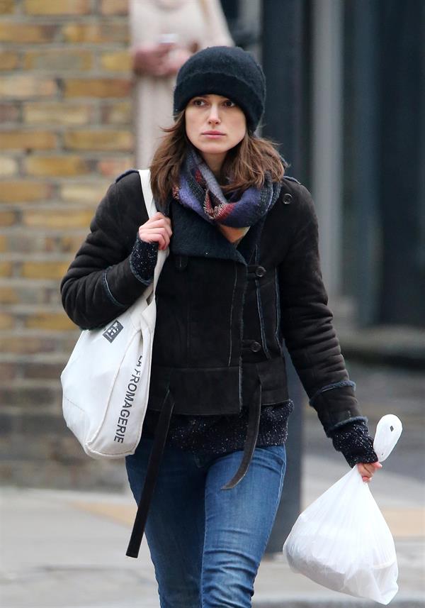 Keira Knightley out and about in London 2/25/13 