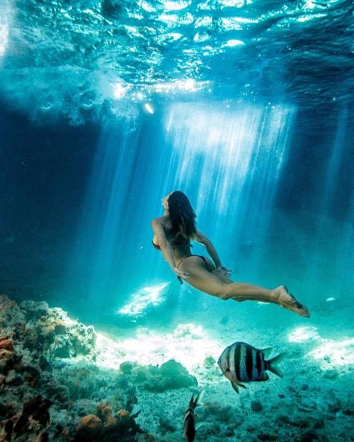 Silvia Caruso in a bikini