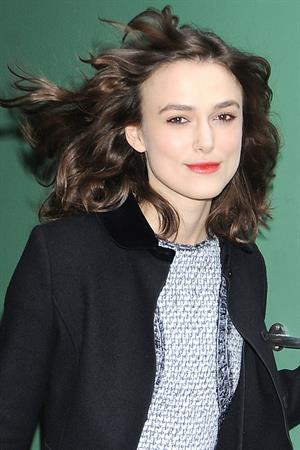 Keira Knightley at Good Morning America in New York City 11/8/12