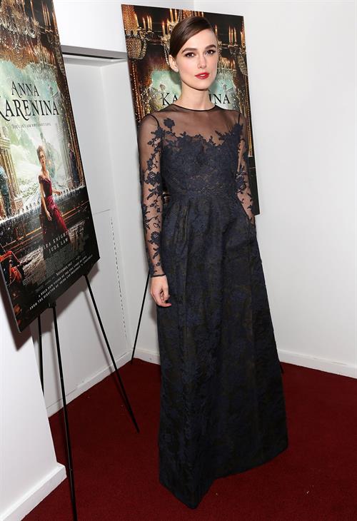 Keira Knightley Anna Karenina screening in New York - November 7, 2012 