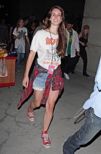 Lana Del Rey Goes to the Red Hot Chili Peppers Concert in LA (8-11-12)