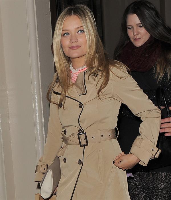 Laura Whitmore - Arrives at the Comic Relief Red Nose Day Party in London on February 28, 2013