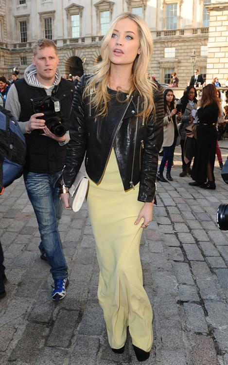 Laura Whitmore London Fashion Week, Feb 19, 2013 