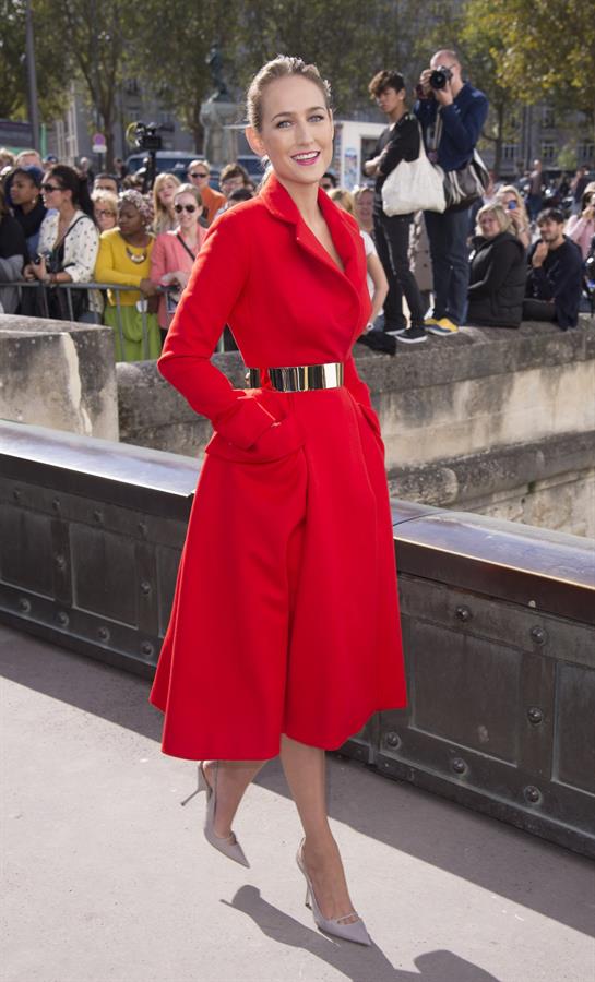Leelee Sobieski at Christian Dior fashion show Paris 9/28/12 