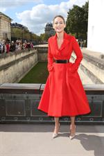 Leelee Sobieski at Christian Dior fashion show Paris 9/28/12 