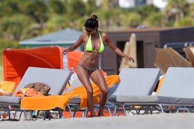 Leryn Franco bikini candids in Miami 11/12/12 