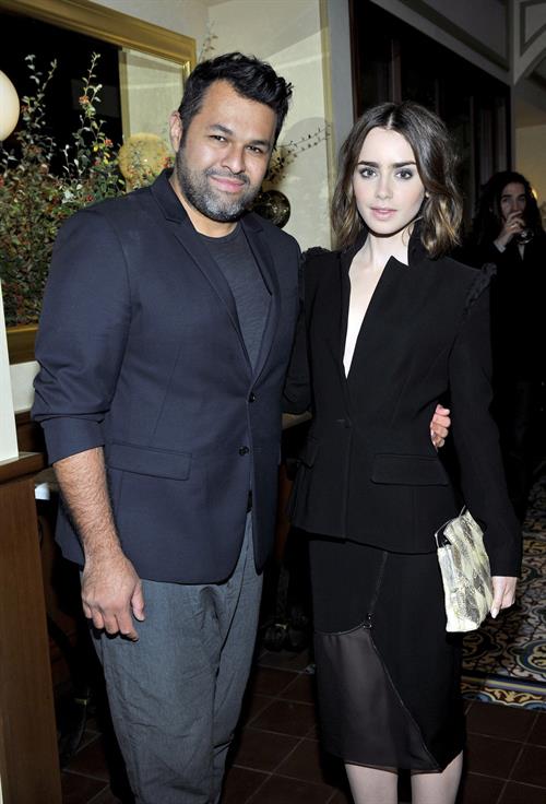 Lily Collins Pictures Lily Collins - CFDA & Vogue Fashion Fund Dinner 10/23/13