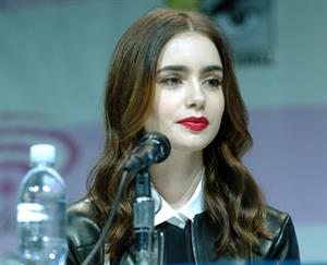 Lily Collins WonderCon Anaheim 2013 Day 2 on Mar. 30, 2013 