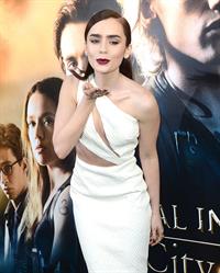 Lily Collins The Mortal Instruments City Of Bones Premiere LA 8/12/2013 