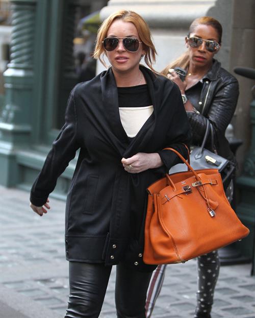 Lindsay Lohan in Manhattan on September 25, 2013