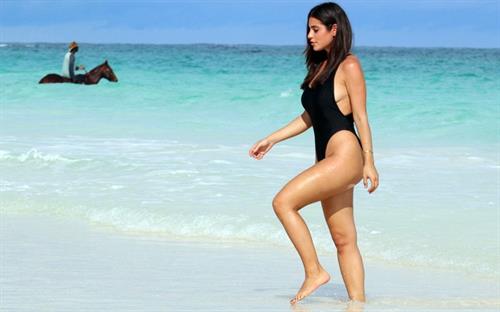 Nicole Isaacs in a bikini