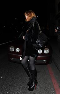 Lindsay Lohan Outside China Tang restaurant in London - Jan 4, 2013