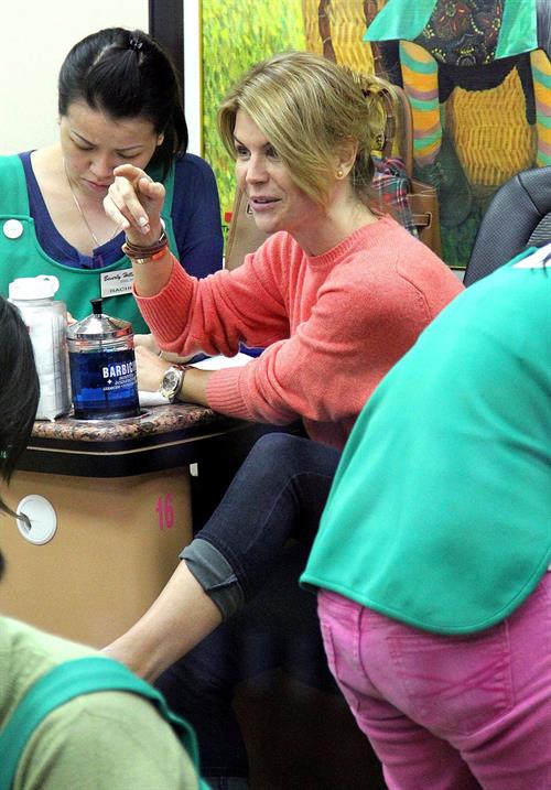 Lori Loughlin at a salon in Beverly Hills 1/28/13 
