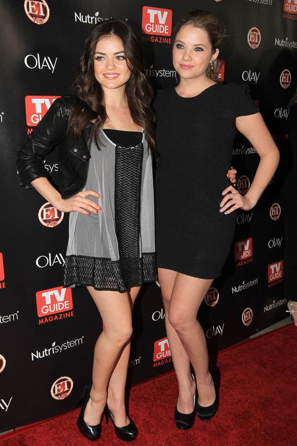 Lucy Hale and Ashley Benson TV Guide Magazines 2010 Hot List Party on November 8, 2010