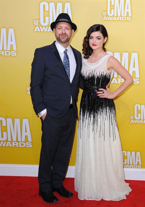 Lucy Hale 46th annual CMA awards in Nashville 11/1/12
