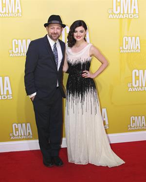 Lucy Hale 46th annual CMA awards in Nashville 11/1/12