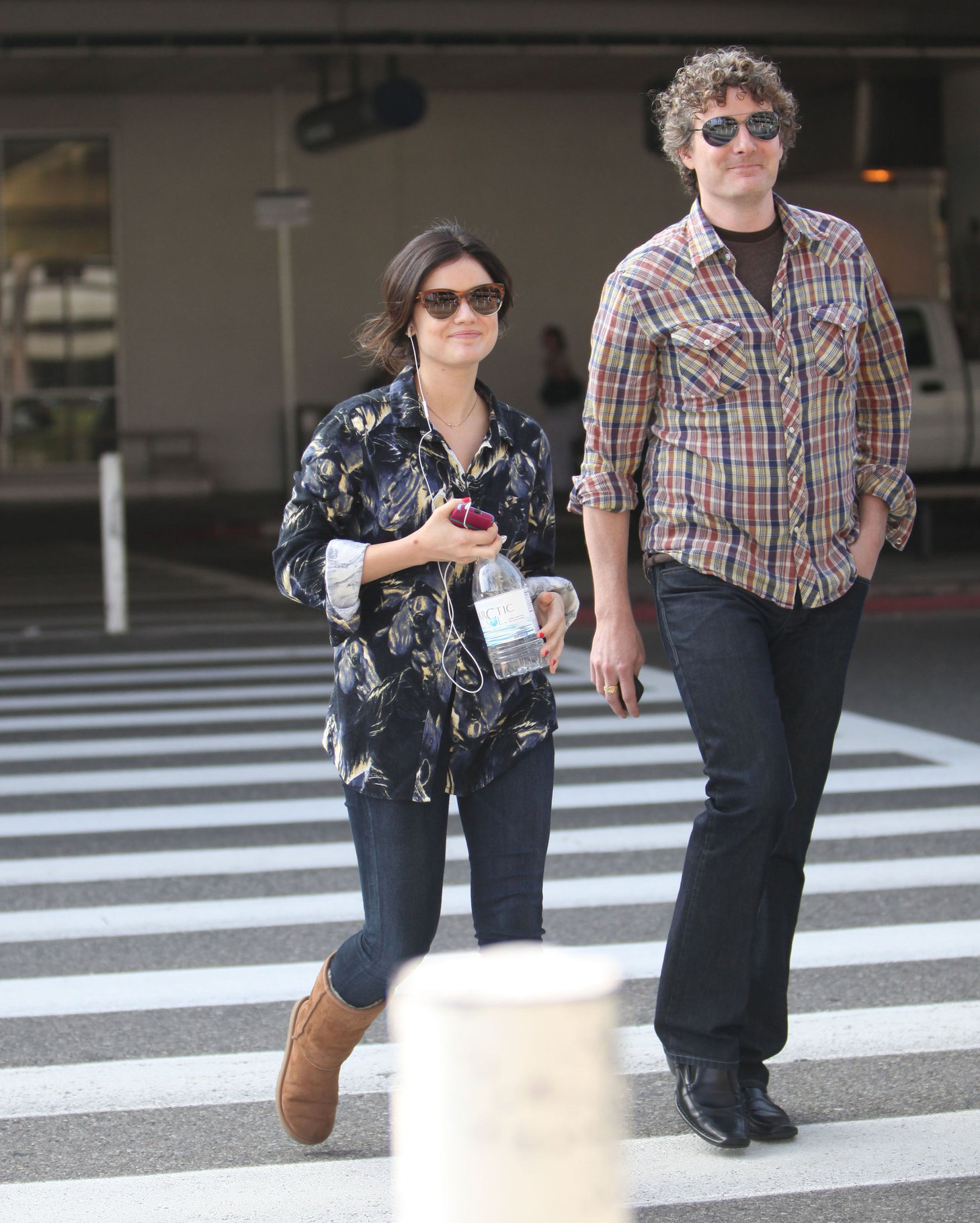 Lucy Hale arriving at LAX