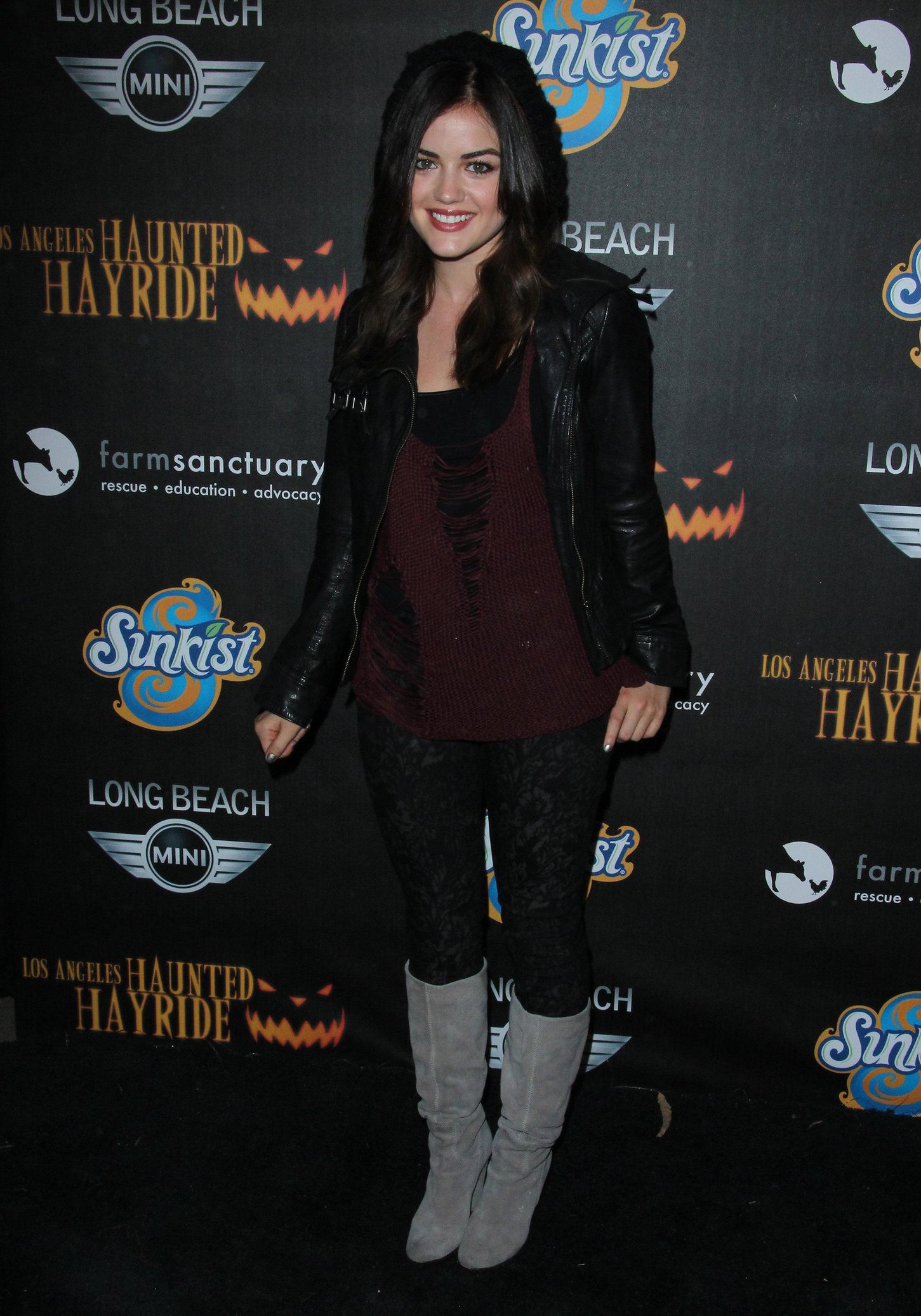 Lucy Hale 4th annual Haunted Hayride LA 10/7/12 
