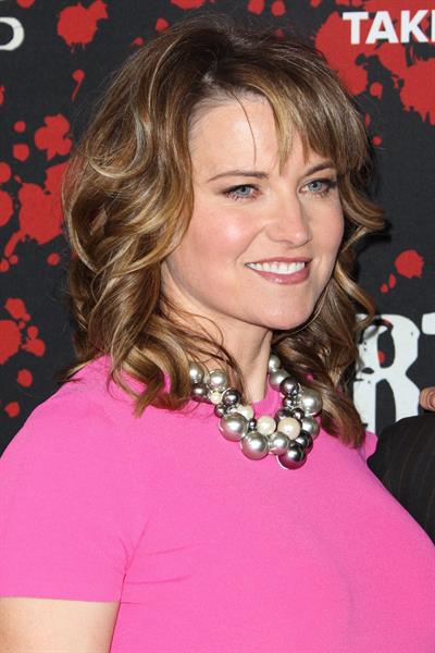 Lucy Lawless U.S.Premiere Screening of Spartacus War of the Damned' at Regal Cinemas in LA on January 22, 2013