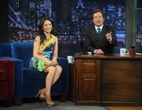 Lucy Liu Late Night with Jimmy Fallon in NYC 1/29/13 