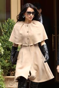 Lucy Liu leaving her apartment in NYC 12/13/12 