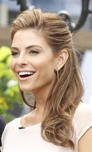 Maria Menounos On set of EXTRA at The Grove in Los Angeles on June 7, 2013