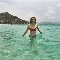 Ginny Gardner in a bikini