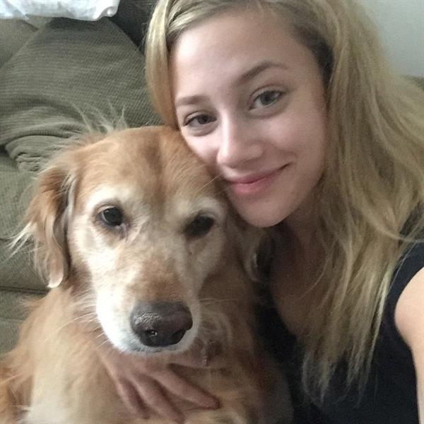 Lili Reinhart taking a selfie