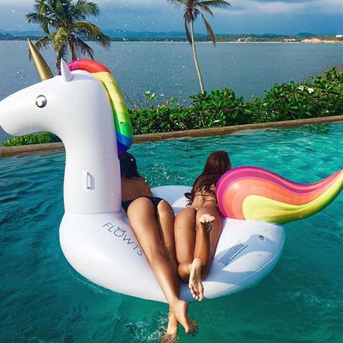 Viktoria Odintsova in a bikini - ass