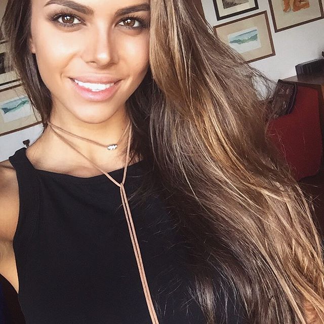 Viktoria Odintsova taking a selfie
