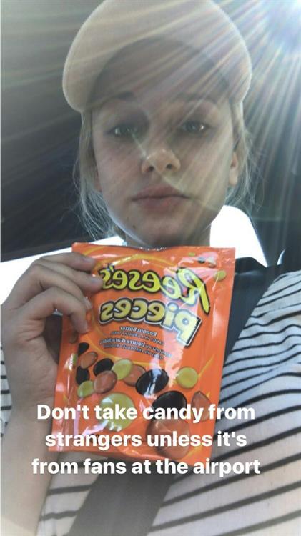 Lili Reinhart taking a selfie