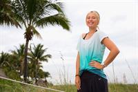 Maria Sharapova poses for a Photograph during a WTA all access Hour at the Ritz Carlton Hotel in Key Biscayne