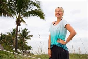 Maria Sharapova poses for a Photograph during a WTA all access Hour at the Ritz Carlton Hotel in Key Biscayne