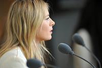 Maria Sharapova Speaks during a press conference at the Roland Garros May 24, 2013 