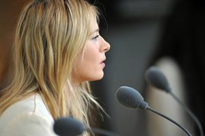 Maria Sharapova Speaks during a press conference at the Roland Garros May 24, 2013 