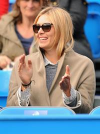 Maria Sharapova Watches her boyfriend on day one of the AEGON Championships at Queens Club in London - June 10, 2013 