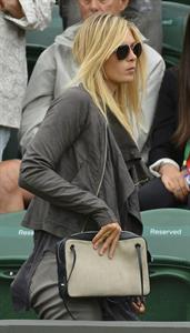 Maria Sharapova Watches her boyfriend Day 4 of the Wimbledon Tennis Championships June 27, 2013 