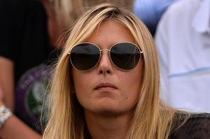 Maria Sharapova Watches her boyfriend Day 4 of the Wimbledon Tennis Championships June 27, 2013 