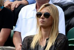 Maria Sharapova Watches her boyfriend Day 4 of the Wimbledon Tennis Championships June 27, 2013 