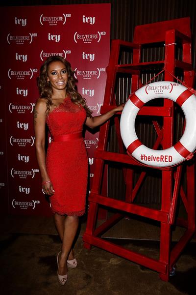 Melanie Brown Belevedere Red Launch at the Ivy Pool in Sidney 01.12.12 