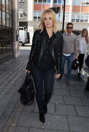 Mena Suvari outside the BBC Radio One studios October 4, 2012 
