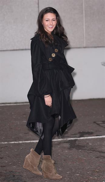 Michelle Keegan outside ITV Studios on December 3, 2010
