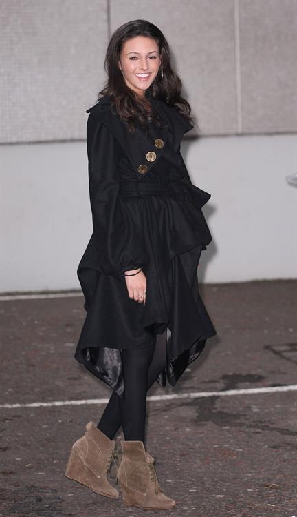Michelle Keegan outside ITV Studios on December 3, 2010