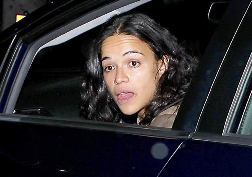 Michelle Rodriguez leaving the Madeo Restaurant in Hollywood, Los Angeles on April 3, 2013 
